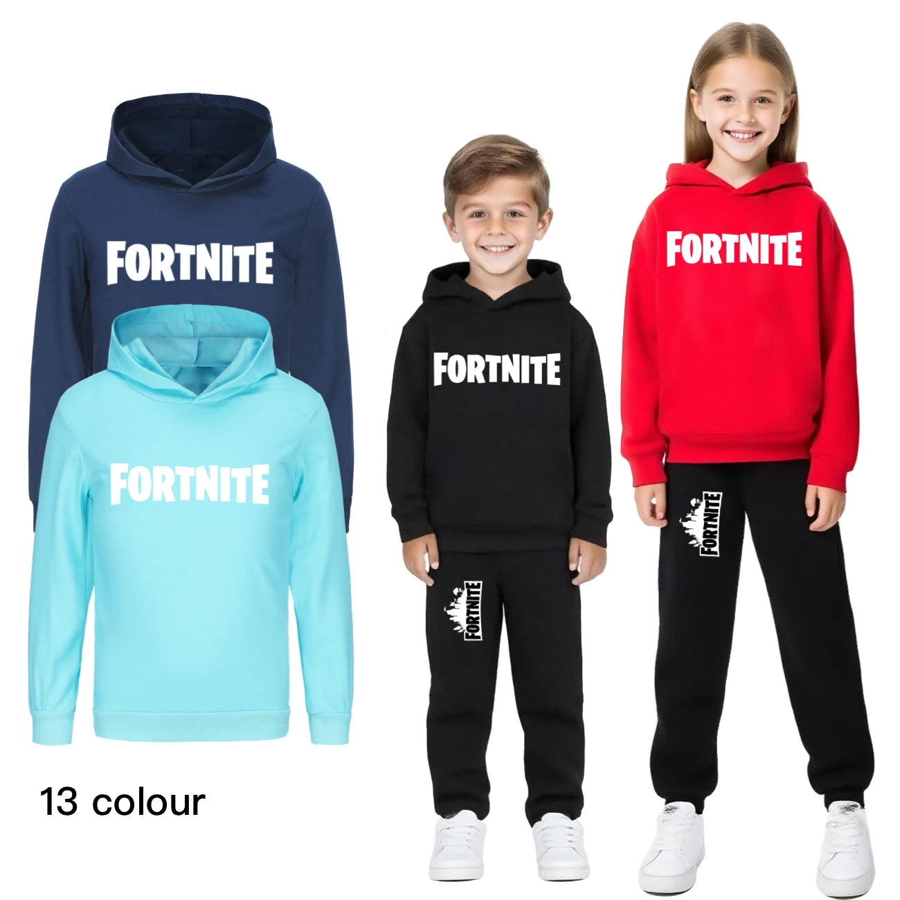 Kinder-Fortnite-Baby-Cartoon-Hoodie, Unisex-Kapuzenpullover mit langen Ärmeln für Jungen, lässige Jugend-Mäntel für Mädchen 1354