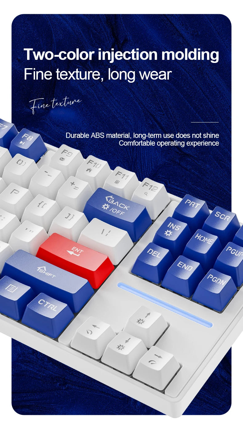 SMAILWOLF MK87 Bluetooth kabellose mechanische Tastatur, E-Sports-Gaming, Full-Key-Hot-Plug, Custom-Tastatur