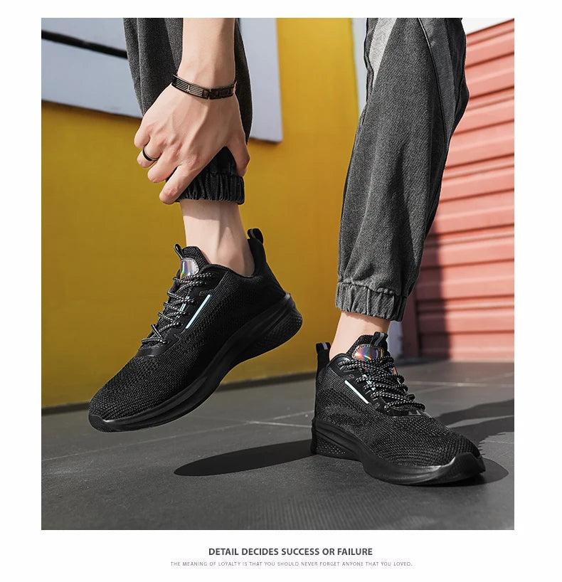 Leather Men's Sneakers Trendy Casual Italian Breathable Leisure Male Sneakers Non-Slip Footwear Men Vulcanized Shoes