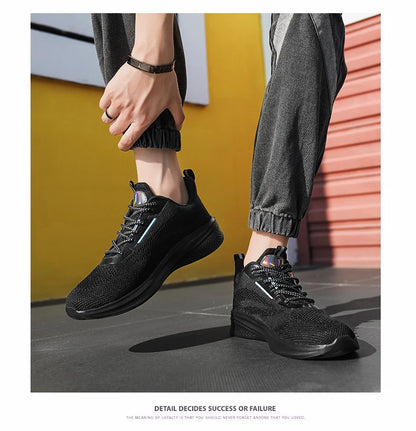 Leather Men's Sneakers Trendy Casual Italian Breathable Leisure Male Sneakers Non-Slip Footwear Men Vulcanized Shoes