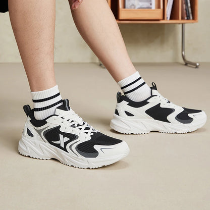 Xtep Casual Shoes For Men Summer Durability Men's Sports Shoes Wear-Resistant Lace Up Non-Slip Outdoor Shoes 876219320026