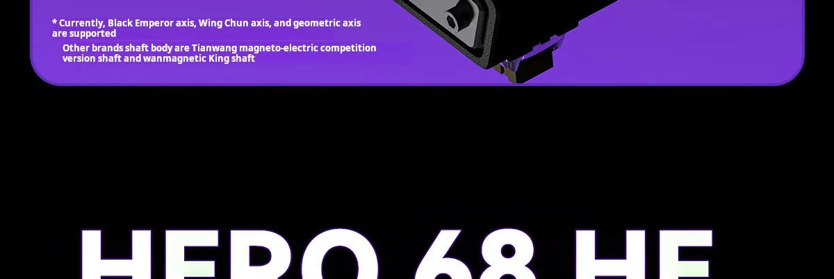 AULA HERO 68 HE Gaming-Mechanische Tastatur Magnetische Achse RT Kabelgebunden RGB-Beleuchtung 8K Polling-Rate Seitenbeschriftung