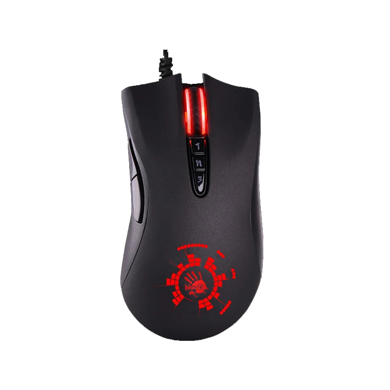 A4TECH Bloody A91 Gaming Mouse 4000 DPI Wired RGB Gaming Mouse, 8 Programmable Buttons, 1000Hz Polling Rate, Drag Click Gaming Mouse