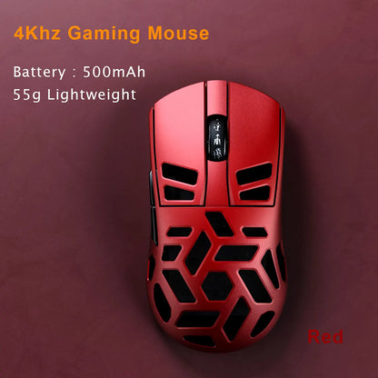 Rato Gaming Sem Fios DAREU Al-mg Tri-mode 8Khz PBT Quick Charge PAW3950 30000 DPI Leve para PC Gamer