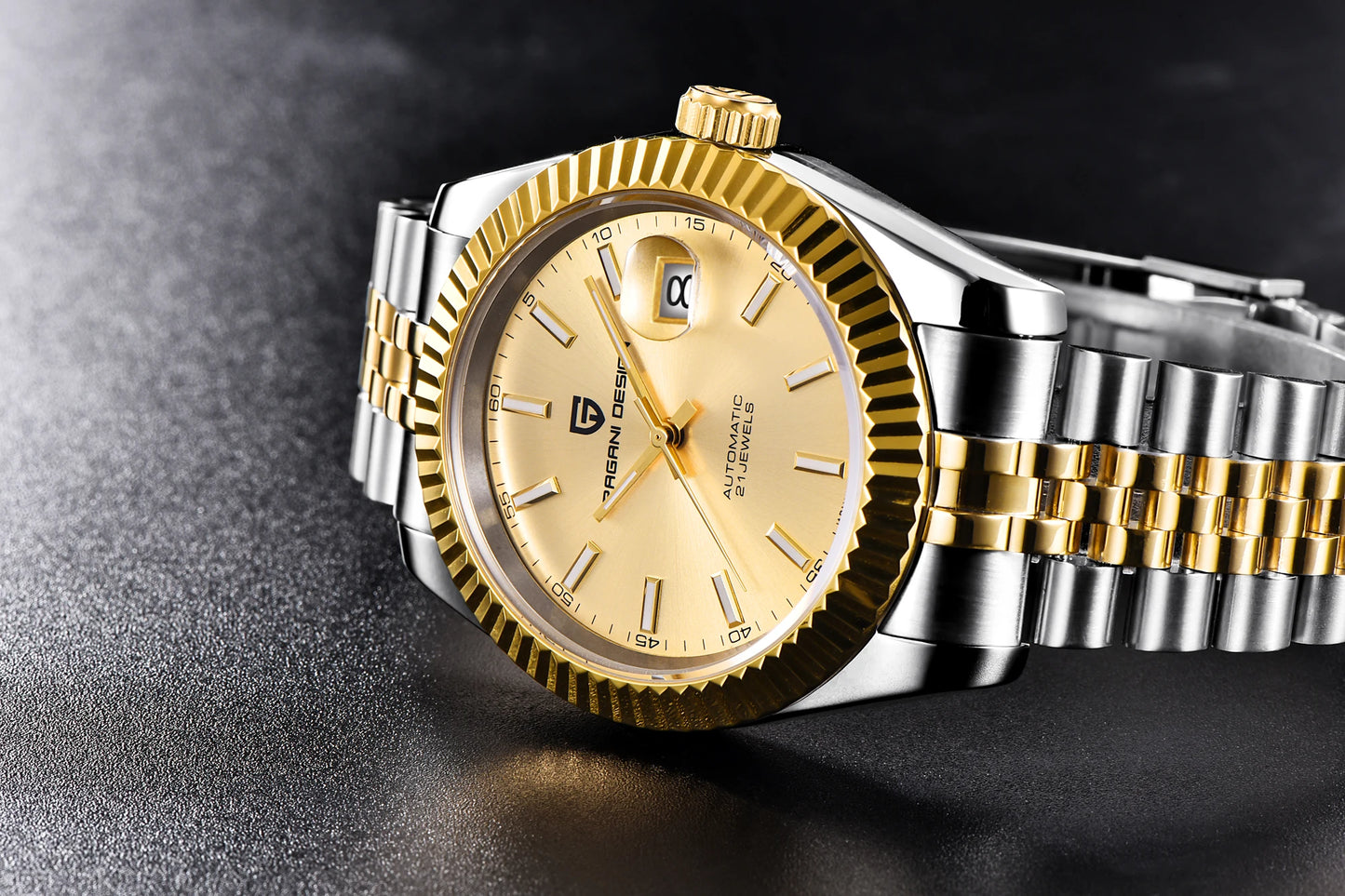 Relojes PAGANI DESIGN 2026 nuevos de lujo en oro y plata, relojes mecánicos para hombre, acero inoxidable, cristal de zafiro, reloj automático