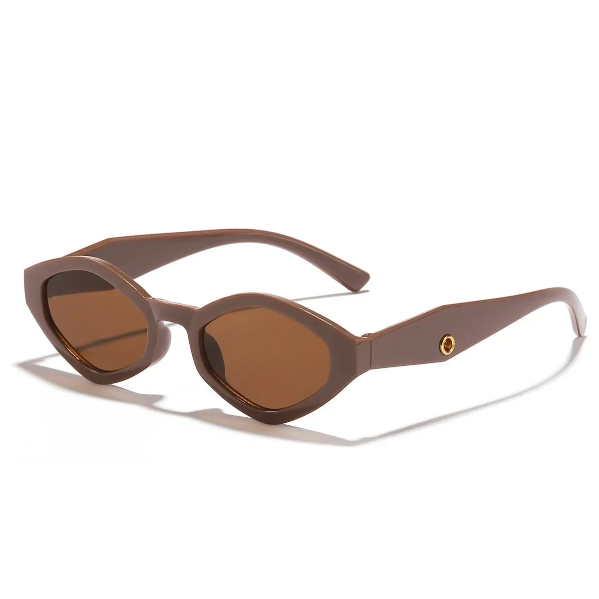 European and American Versatile Irregular Small Frame Sunglasses Fashionable and Trendy UV Resistant Street Photography Glasses