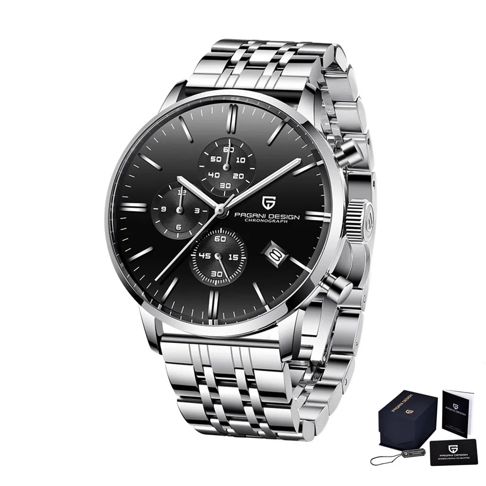 Pagani Design Men's Chronograph Watch  Japan VK67 Movt Waterproof Multifunctional Business Sports Quartz Watch Relogio Masculino