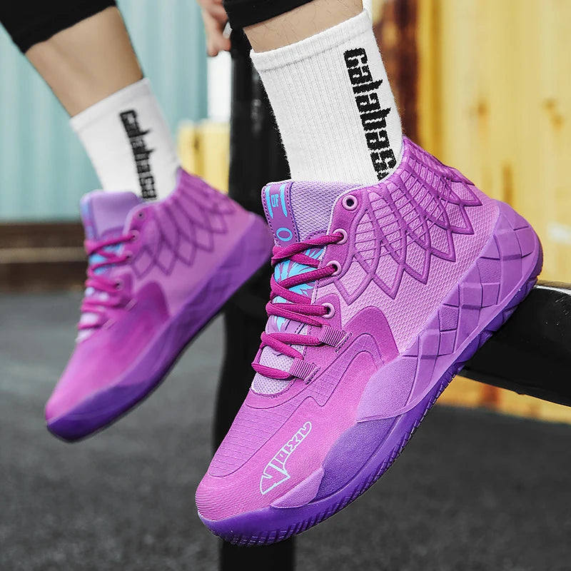 Youth Basketball Shoes for Actual Combat, Outdoor Comfortable Cushioning, Wear-Resistant, Fashionable, Breathable, High Quality