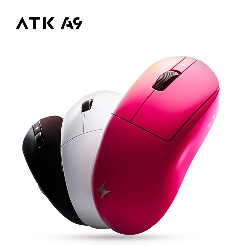 ATK Dragonfly A9 Ultra langaton pelihiiri PAW3950 ultrakevyt kolmitilainen ergonominen e-urheilun FPS-hiiri pelaajille A9 SE Plus