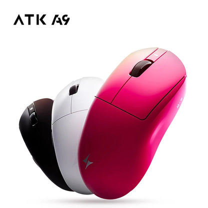 ATK Dragonfly A9 Ultra langaton pelihiiri PAW3950 ultrakevyt kolmitilainen ergonominen e-urheilun FPS-hiiri pelaajille A9 SE Plus