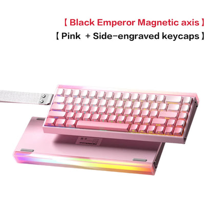 AULA HERO 68 HE Gaming-Mechanische Tastatur Magnetische Achse RT Kabelgebunden RGB-Beleuchtung 8K Polling-Rate Seitenbeschriftung