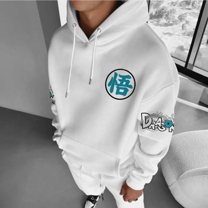 Dragon Ball Men's Hoodie Sweater Goku Japan Anime Summer Autumn New Boys Children's Long Sleeve Harajuku Parent-Child Clothing