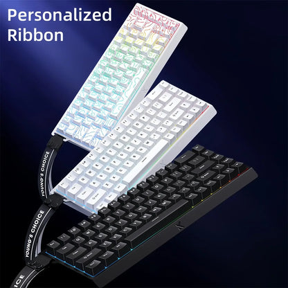 Teclado Gaming MCHOSE ACE 68 com Switches Magnéticos Hall Effect, Rapid Trigger, RGB Programável, 8K Hz, DKS/MT/TGL/RS/SOCD