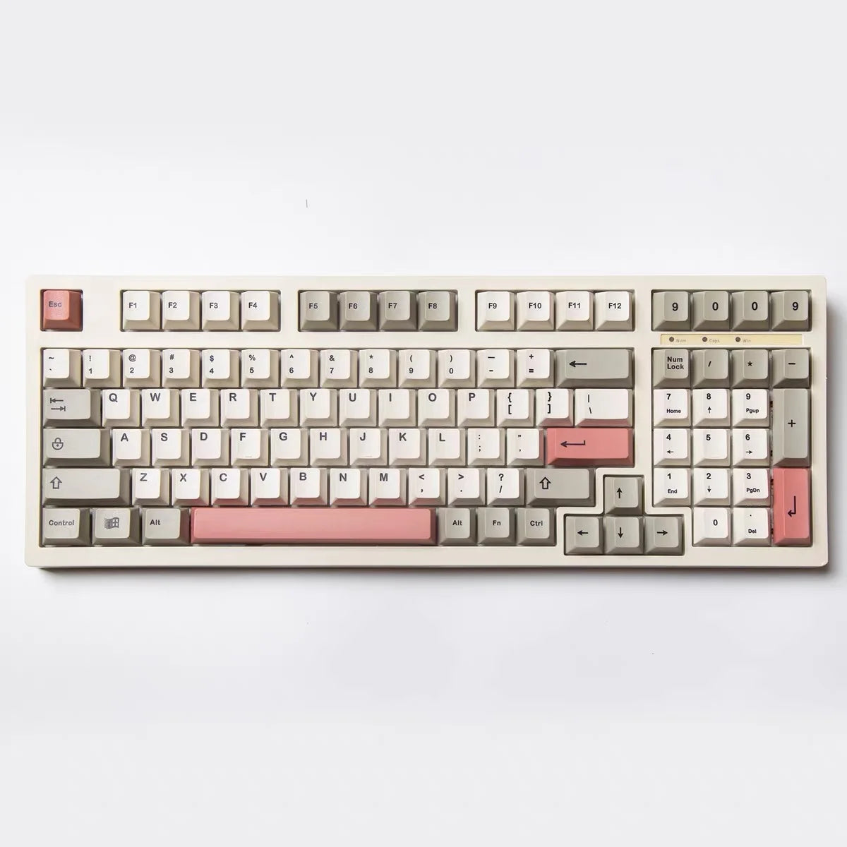 134 Tasten 9009 Retro-Keycaps für mechanische Gaming-Tastatur mit MX-Switch, Cherry-Profil, PBT-Keycaps, individuell im Dye-Sublimation-Verfahren bedruckte Tastenkappen