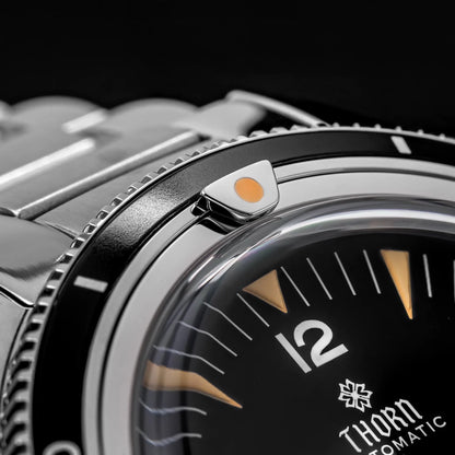 Thron T026 38mm Watch Sapphire Crystal 316L Stainless Steel PT5000/Swiss Ronda Automatic Movement Vintage Style Men's Watch