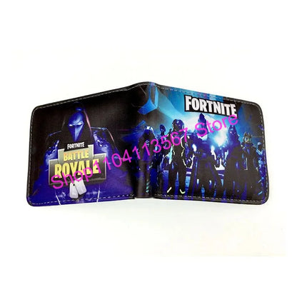 Fortnited Anime Figures Wallet Victory Royale PU Leather Purse Coin Holder Money Clutch Wristlet Cover Wallet Card Holder