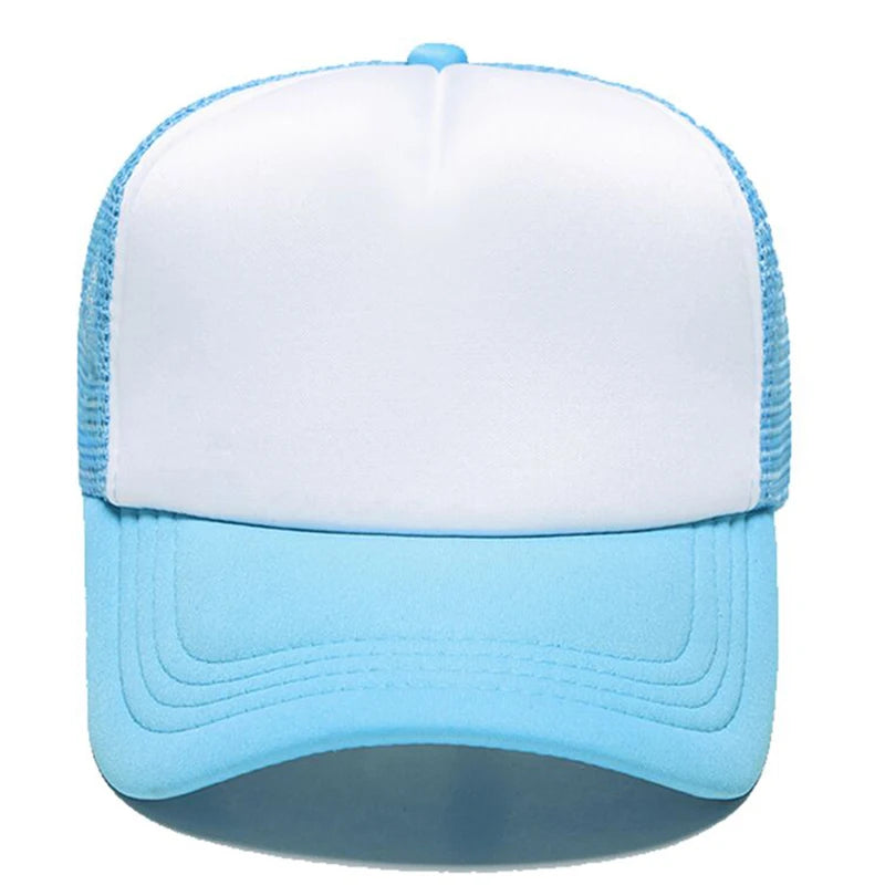 Customized Logo Mesh Baseball Caps Men Women 5 Panel Cheaper Trucker Hats Sports Team Snapback Caps Summer Sun Dad Hat Gorras