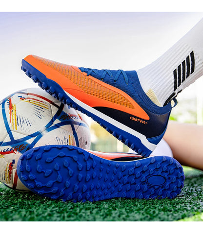 Nouveaux hommes chaussures de Football crampons de Sport adulte respirant antidérapant bottes de Football en plein air longues pointes formation garçons Match confortable