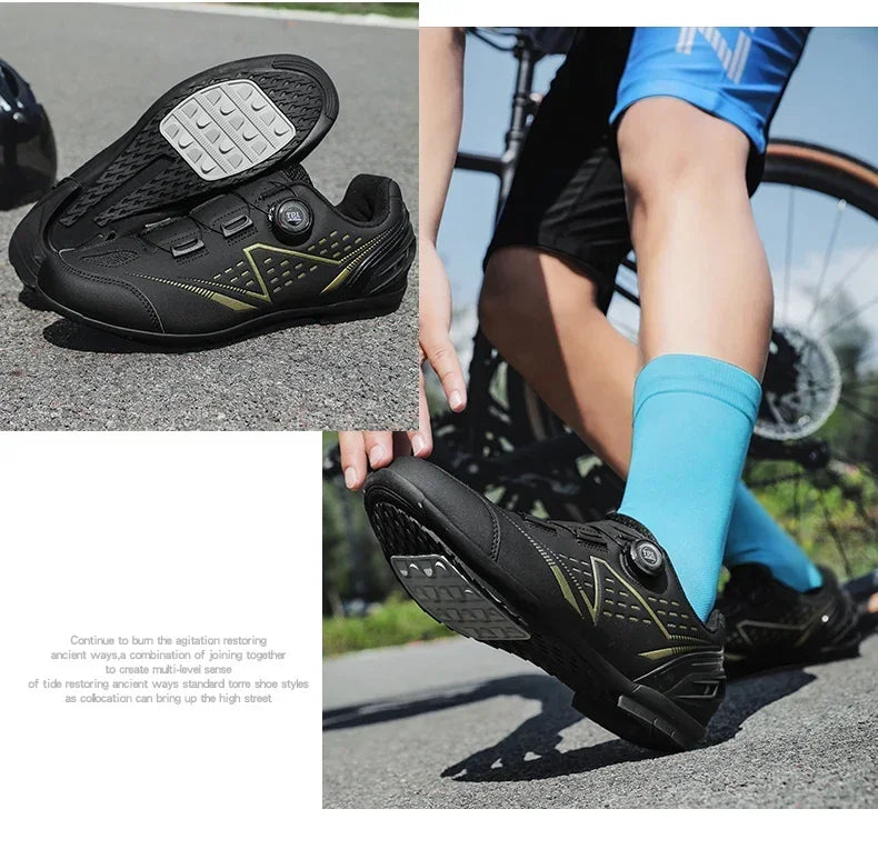 Professional Men's MTB Cycling Shoes White Racing Self-Locking 2024 Speed Road SPD Bicycle Sneakers New Women's Flats Cleats Shoes