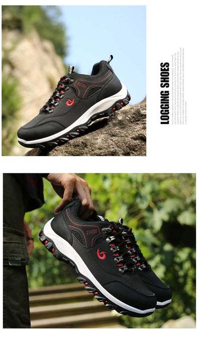 Scarpe da trekking da uomo in EVA, impermeabili, antiscivolo, in pelle, per sport outdoor, campeggio, running e jogging, novità 2025