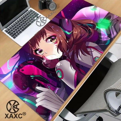 Tapete de Rato Grande Overwatch Kawaii XXL para PC, Tapete de Secretária para Computador, Gamer, Escritório, Teclado, Mesa, Acessórios Gaming, Mousepad XAXC