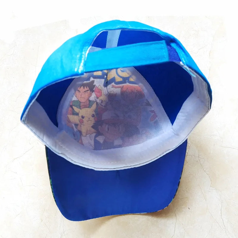Cartoon Pokemon Baseball Cap Pikachu Hat Adjustable Pokemon Cosplay Hip Hop kids Girls Boys Anime Figure Toys children Gifts