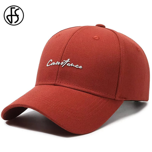 FS Stylish Orange Baseball Cap For Men Women Brand Designer Hats Small Letter Hip Hop Caps Street Trucker Hat Casquette Homme