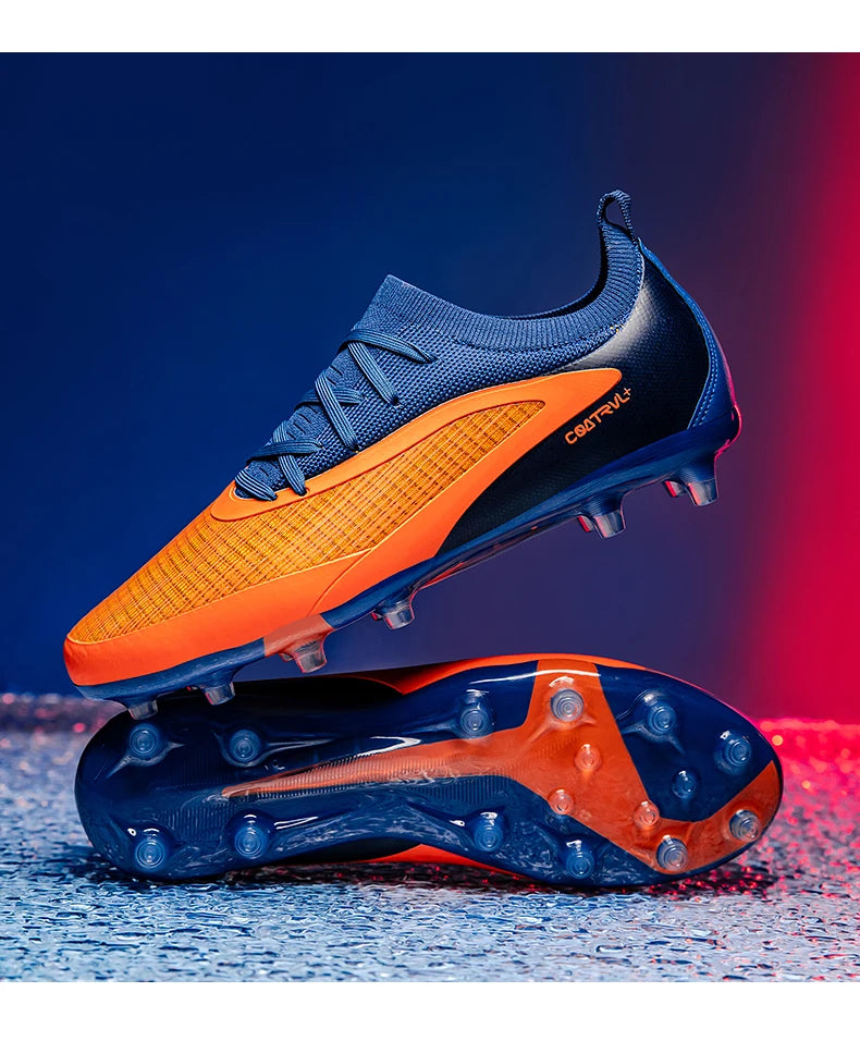 Nouveaux hommes chaussures de Football crampons de Sport adulte respirant antidérapant bottes de Football en plein air longues pointes formation garçons Match confortable