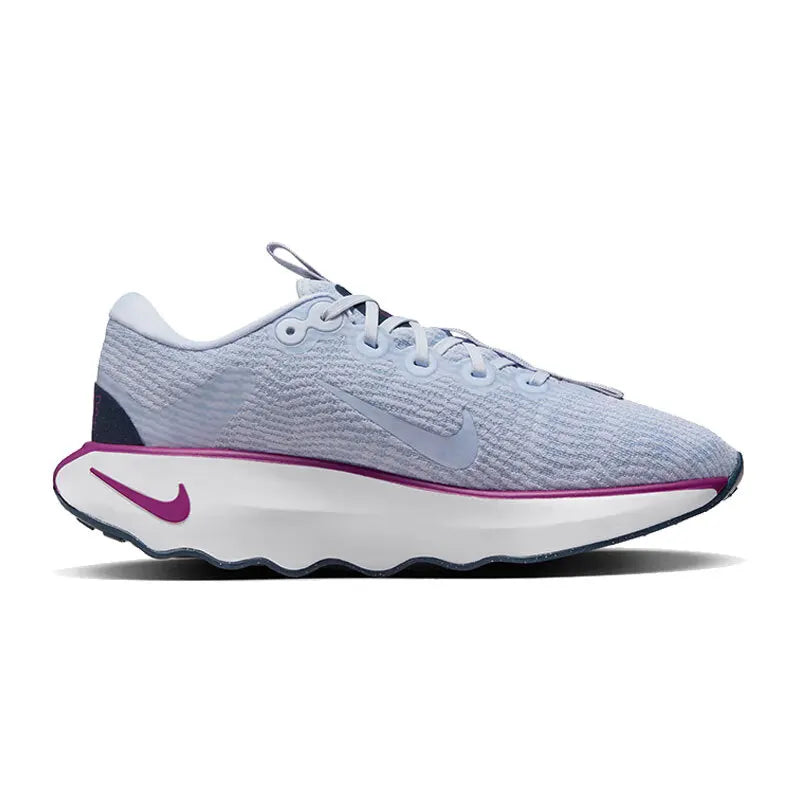 Nike Wave Thick-Soled Design Cushioning and Wear-Resistant Training Women's Running Shoes New Model Motiva Unique Pattern Sole Comfortable Foot Feel Outdoor Sports Running Shoes Gray Pink Navy Blue Fashionable Color Wave Sole