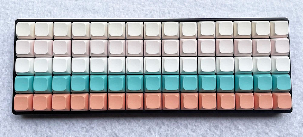 NPKC Blank XDA Keycaps Planck Preonic 61 75 87 108 Keyset Thick PBT Material for Cherry MX Mechanical Keyboard