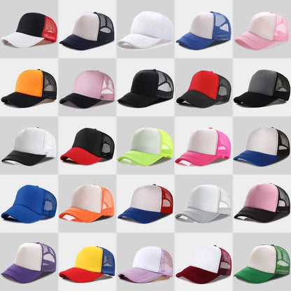 Customized Logo Mesh Baseball Caps Men Women 5 Panel Cheaper Trucker Hats Sports Team Snapback Caps Summer Sun Dad Hat Gorras