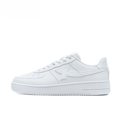 Zapatillas Xtep blancas para mujer 2026 primavera, parejas, versátiles, modernas, casuales, de suela gruesa con aumento de altura, calzado deportivo para mujer 874118319851