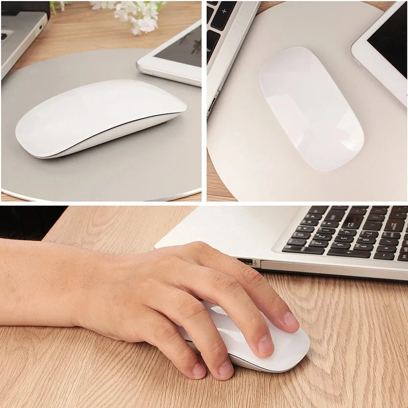Ratón inalámbrico Magic de modo dual Bluetooth, táctil, delgado, recargable y ergonómico para MacBook Air Pro, PC, laptop, ordenador portátil y notebook 2026
