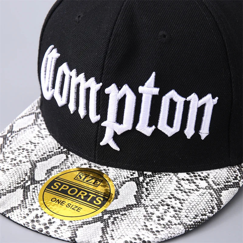 Cross-border Hot Selling in Europe and AmericaComptonBaseball Cap Korean Style Personality Hip-Hop Flat Brim Camouflage Hat