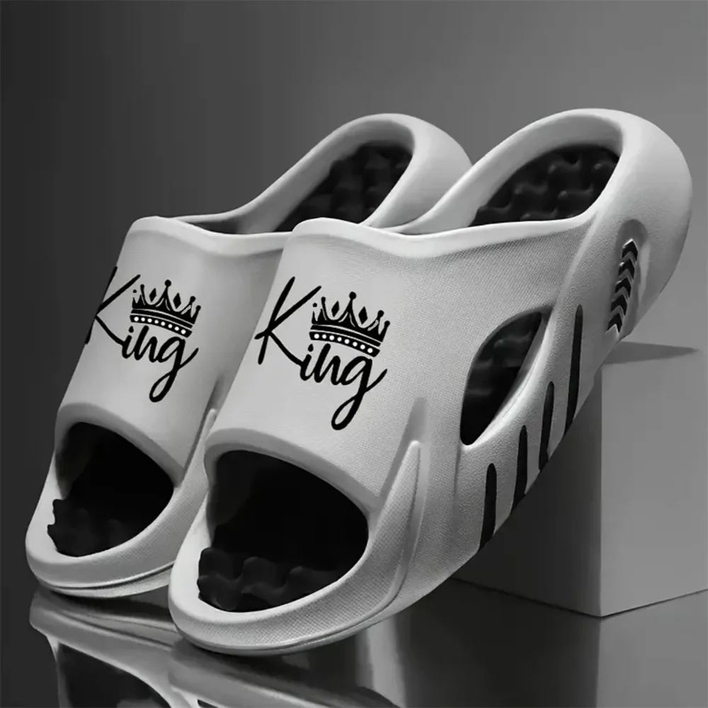 Chaussons pour hommes en EVA, sandales antidérapantes, plateforme épaisse et souple, confortables et tendance, chaussures d'intérieur