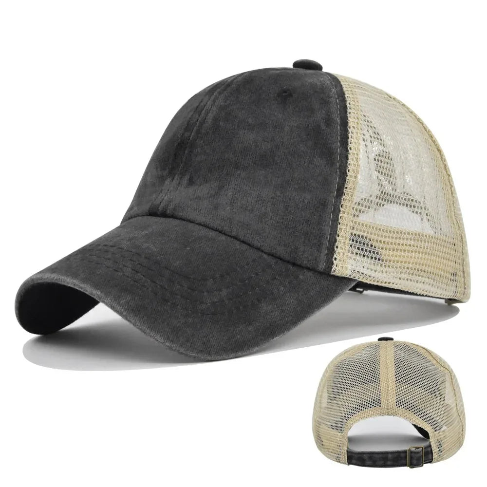 Printed personalized logo Baseball cap Summer cap Adult mesh cap Mesh cap Solid cap unisgender shade Spring Fall cap Hip Hop fit