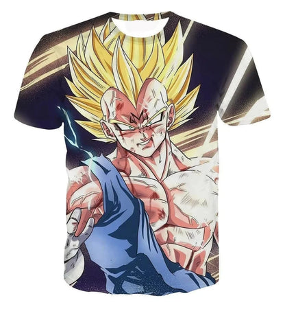 Summer 2026 Dragon Ball T Shirt Kids Tops Tee Anime Figures Son Goku Super Saiyan T-shirt Boys T-shirts Children Short Sleeve
