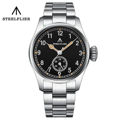 STEELFLIER Official SF746 Luxury Quartz Wristwatch Swiss Luminous VH60 Mute Movement 20Bar Waterproof Multi-Time Zone Watches