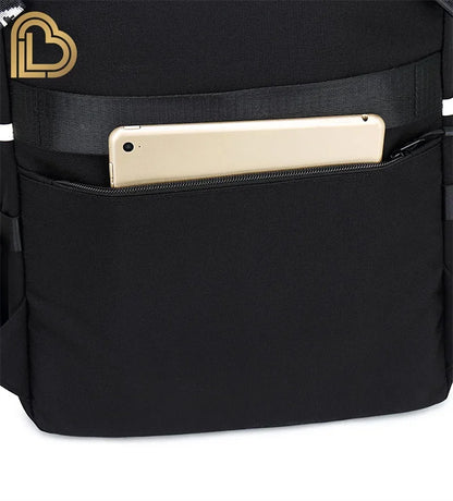Ultima Knight F-Fortnited Battle Royale Rucksack mit USB-Ladeanschluss, Anime-Figuren und Studienfach für Schreibwaren für Schüler