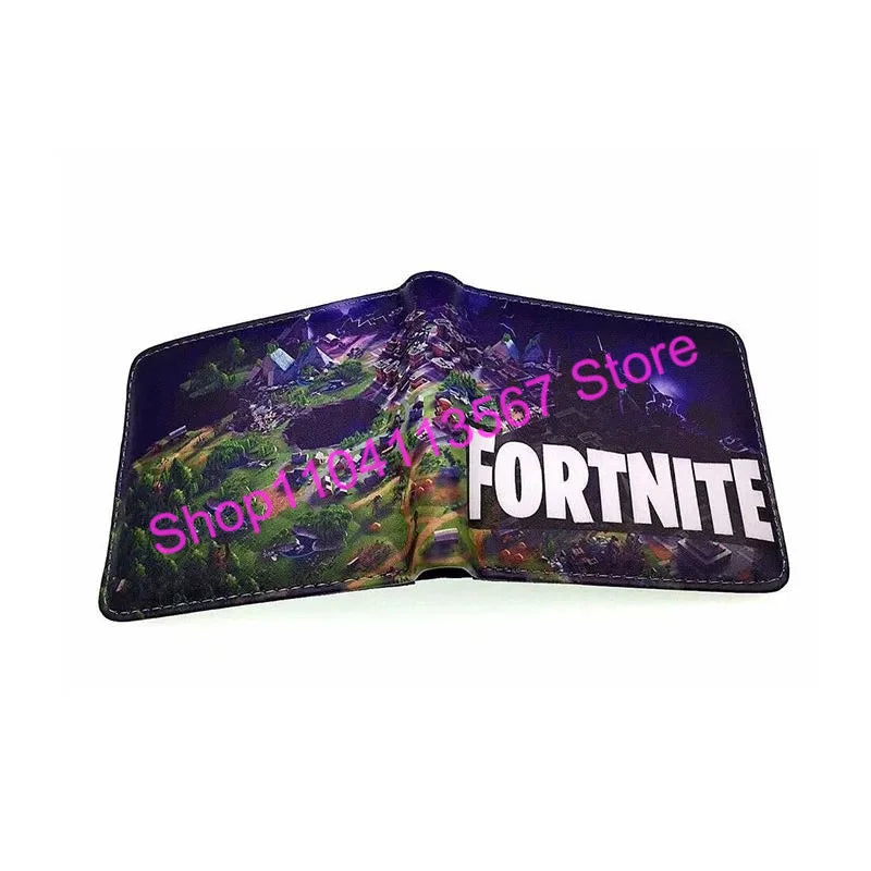 Fortnited Anime Figures Wallet Victory Royale PU Leather Purse Coin Holder Money Clutch Wristlet Cover Wallet Card Holder