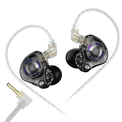 KZ Gale Gaming-IEM-Ohrhörer – HiFi-In-Ear-Monitor mit superlinearem Treiber und abnehmbarem, versilbertem 2-Pin-Kabel
