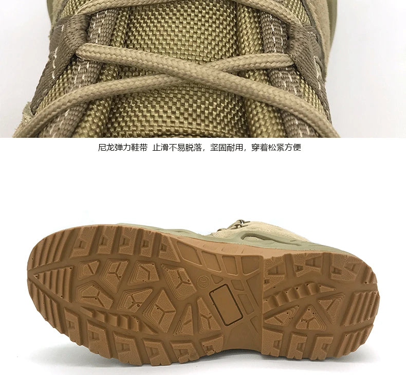 Tactical Hunting Boots Men Special Force Desert Hiking Boots Outdoor Hiking Ankle Shoes Men's Sneakers