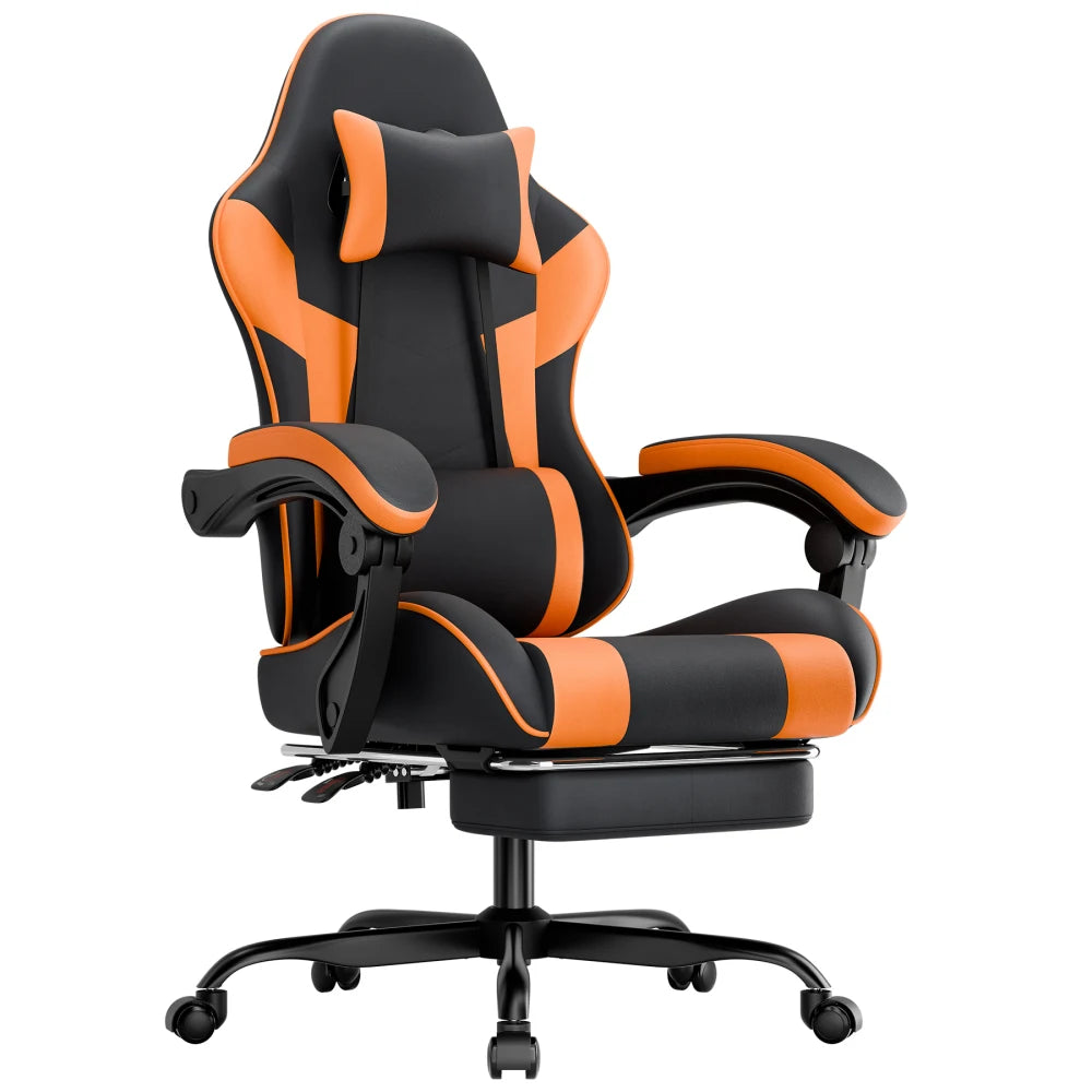 Gaming Chair Ergonomic Gaming Chair with Lumbar Support, Breathable PU Leather Office Chair, Comfortable Computer Chair
