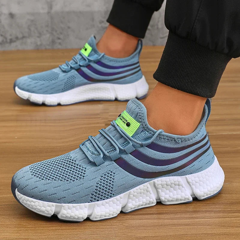 Chaussures de dehors Décontractées pour Homme, Baskets Légères et Respirantes, Plates, Anti-Allure, Course en Plein Air, Marche, Tennis, d'Athlétisme, Jogging