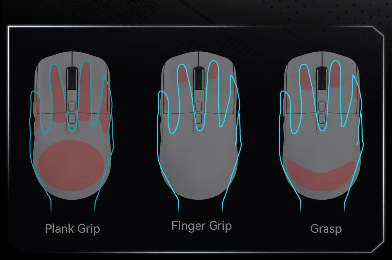 ATTACK SHARK X6 Tri-mode Gaming Mouse with Magnetic Charging Dock, PixArt PAW3395 Sensor, 26K DPI, 49g Ultralight, for PC/Mac
