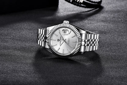Relojes PAGANI DESIGN 2026 nuevos de lujo en oro y plata, relojes mecánicos para hombre, acero inoxidable, cristal de zafiro, reloj automático