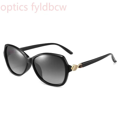 -75 -100 +125 Women Sunglasses Polarized Myopia Elegant Diamond-Embedded Frame Small Sunset Sunglasses Hyperopia Customization