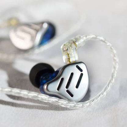 KZ ZAX 7BA+1DD Hybrid In-Ear Earphones – 16 Drivers HiFi Wired IEM Earbuds with Detachable Cable & Microphone