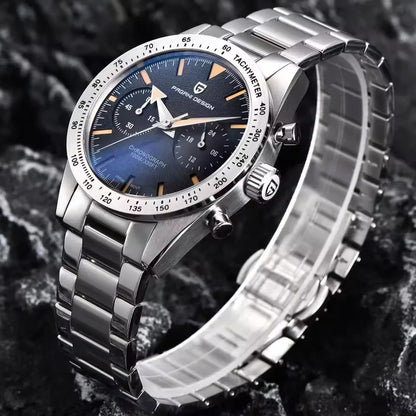 PAGANI DESIGN New 2026 Retro Luminous Moon Watch men Quartz speed Sport Chronograph AR Sapphire mirror VK64 Steel Men's Watches