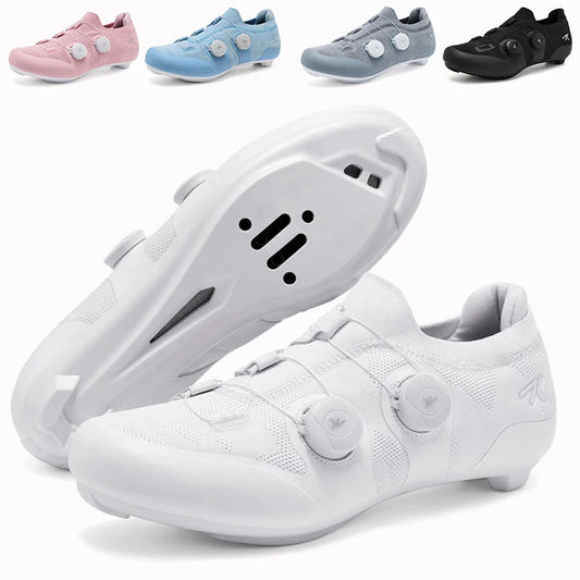 Professional Men Cycling MTB Shoes Route Cleats Speed Road Bike Sneaker Racing Women Flat Bicycle Mountain Spd Biking Footwear